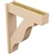 Ekena Millwork 7 1/2-in W x 28-in D x 36-in H Funston Block Rough Cedar Woodgrain TimberThane Outlooker, Primed Tan OUTUR075X28X36FST44RCPR - alternate 6